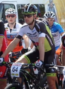 Ondřej Cink na startu vítězného závodu ČP 14. května 2016 v Kutné Hoře.